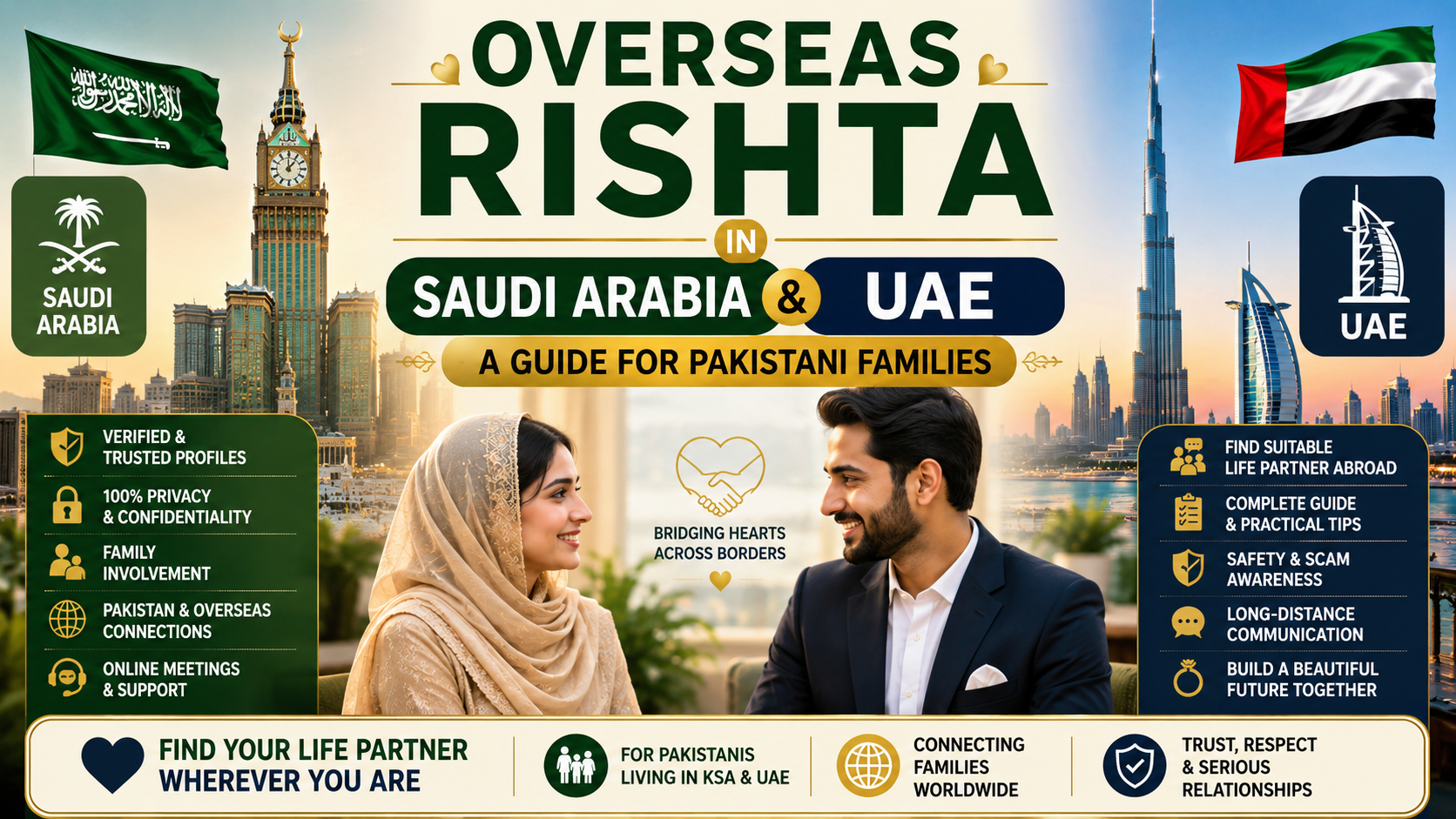 Overseas Rishta in Saudi Arabia and UAE: A Guide for Pakistani Families